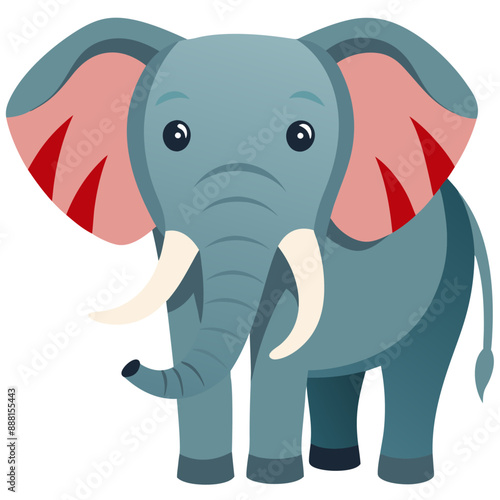 Elephant Vector illustration, elephant illustration, baby elephant