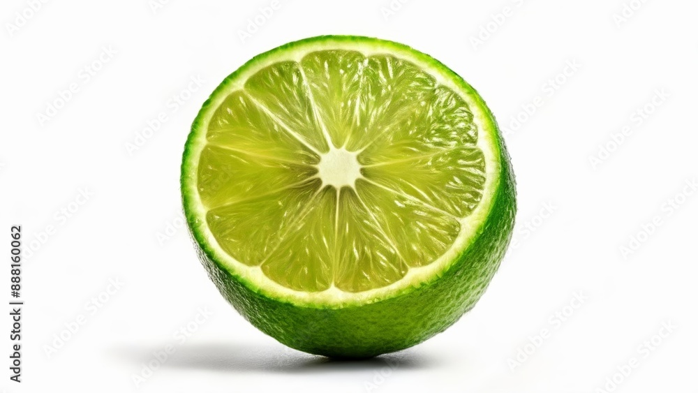 Freshly squeezed lime ready to zest Freshly squeezed lime ready to zest