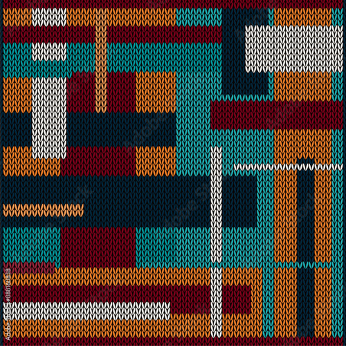 Knitted background pattern wallpaper knitting decorative print handmade textile knitting handiwork 