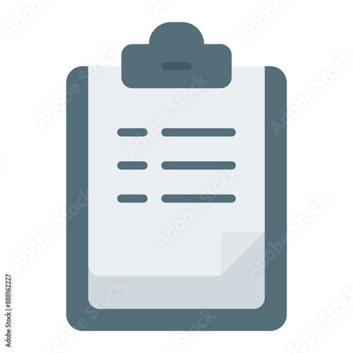 Brief flat icon