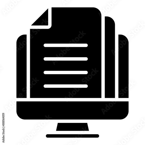 Computer solid icon