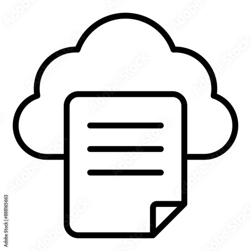 Cloud line icon