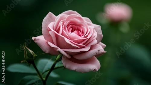  Pure beauty in bloom  A delicate pink rose © SwathiFX