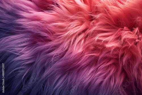 An animal fur background, of textures and pink color. Generative AI