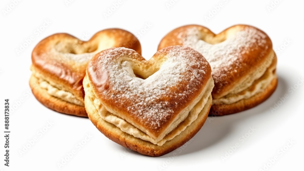 Heartshaped pastries perfect for a sweet surprise Heartshaped pastries perfect for a sweet surprise