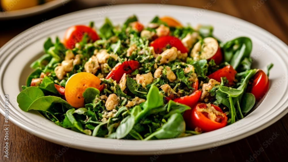  Fresh and vibrant salad ready to be savored