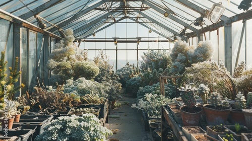 Coastal Greenhouse Growing Salt Tolerant Plants: Sea Kale, Beach Plum, and Hardy Species photo