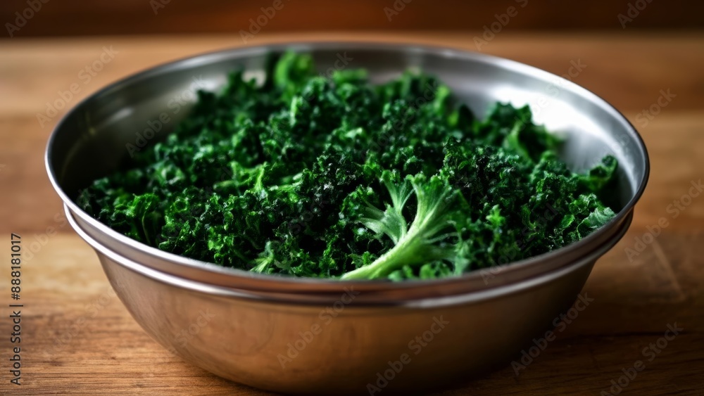 Freshly chopped kale ready to be enjoyed Freshly chopped kale ready to be enjoyed