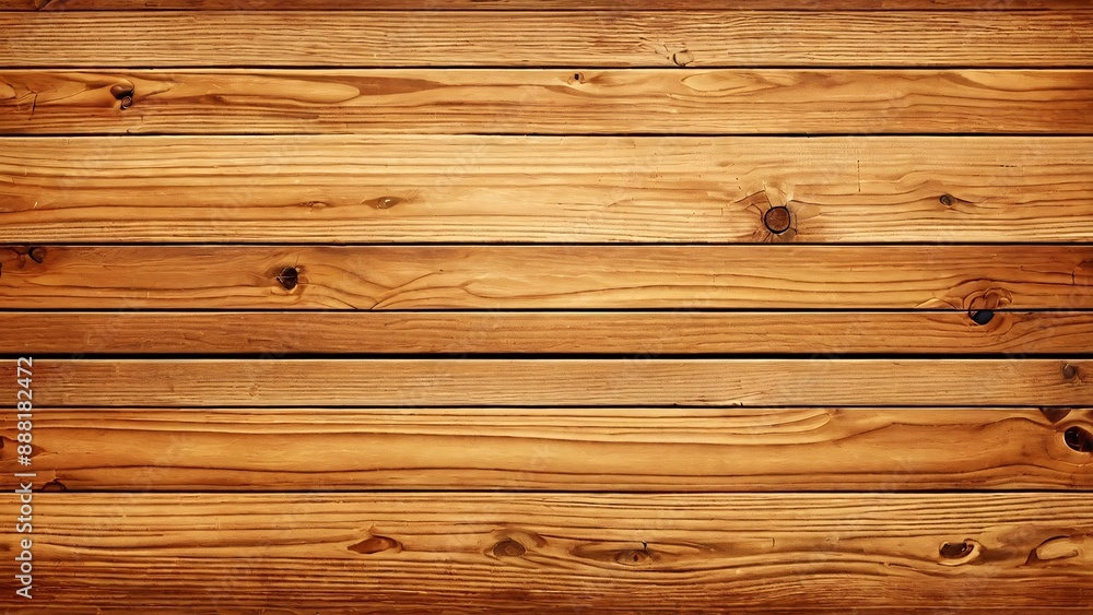 Obraz premium Brown realistic wooden board