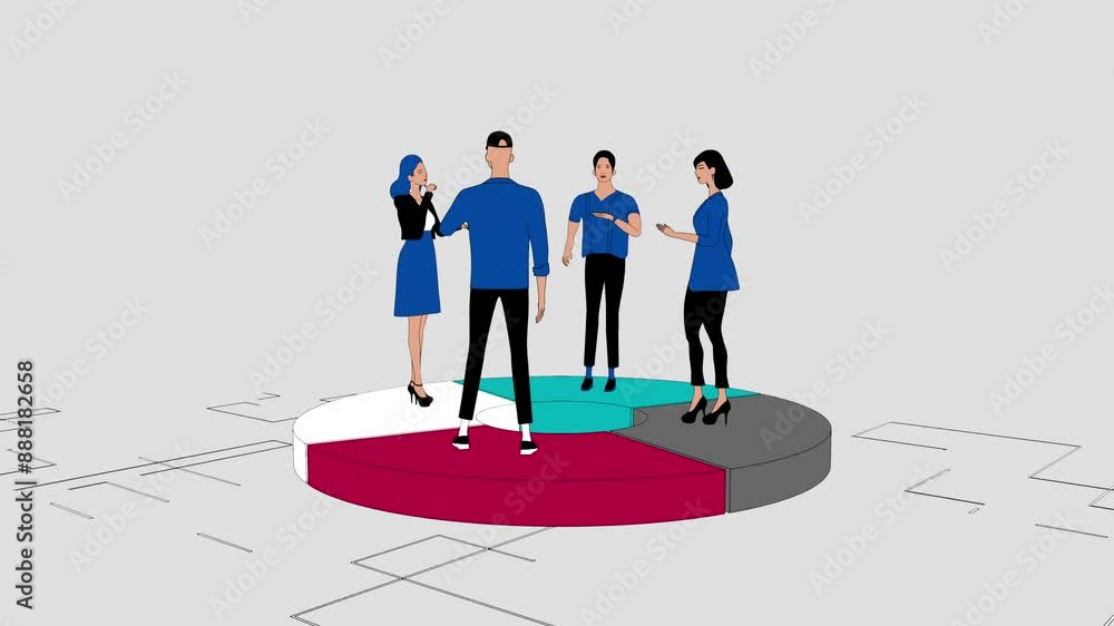 Businessmen divide exactly the market share of profits among themselves in equal parts Businessmen divide exactly the market share of profits among themselves in equal parts