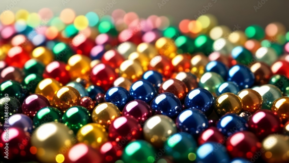 Vibrant Christmas ornaments in a closeup shot Vibrant Christmas ornaments in a closeup shot