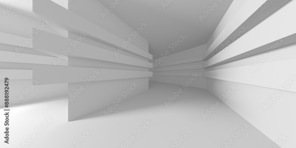 Abstract white room with light. Simple design. Architecture interior Abstract white room with light. Simple design. Architecture interior