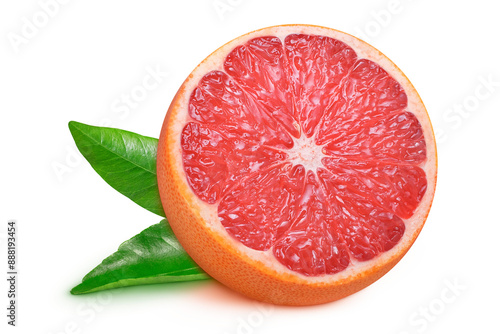 Grapefruit on isolated white background