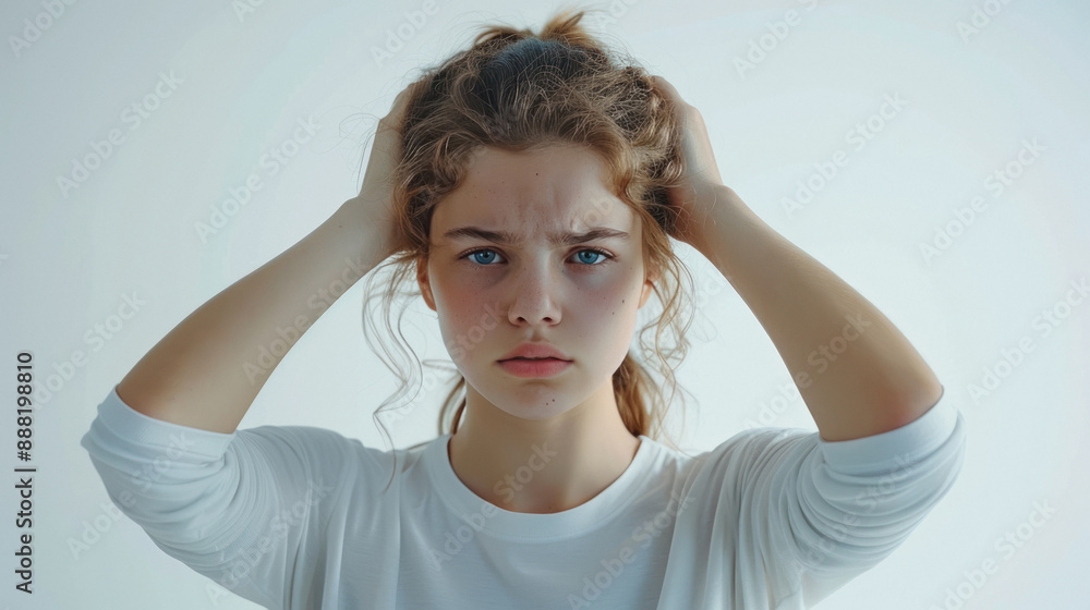 young woman suffering form headache young woman suffering form headache