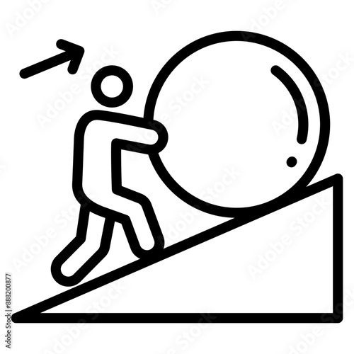 Effort  Icon Element For Design