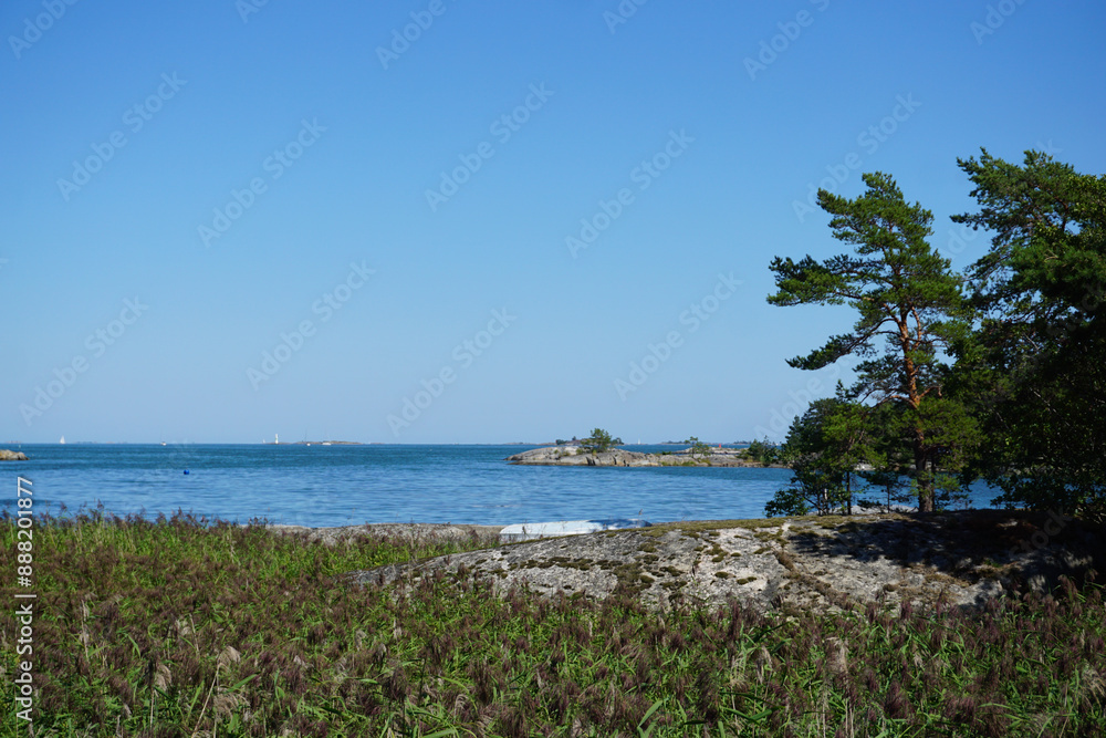 Scenic view of the archipelago during summer Scenic view of the archipelago during summer