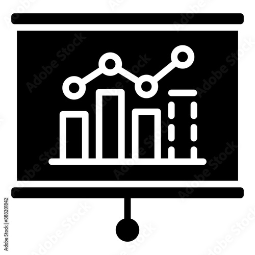 Forecasting Icon Element For Design