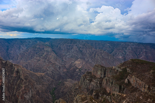 Beautiful view from the Sinforosa Canyon viewpoint Guachochi, Chihuahua, Mexico