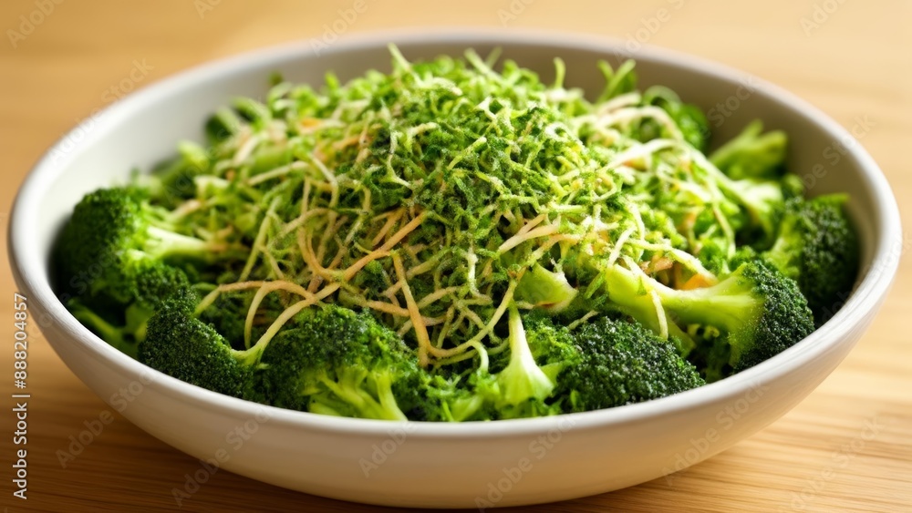 Fresh and vibrant broccoli salad ready to be enjoyed Fresh and vibrant broccoli salad ready to be enjoyed