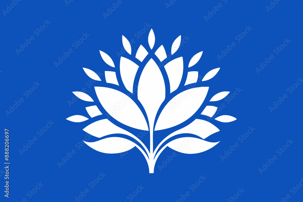 Fototapeta premium blue flower illustration