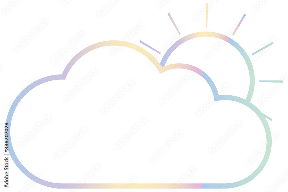 spring cloud line icon spring cloud line icon