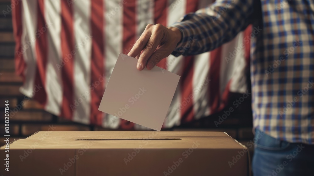 voting hand with ballot on election day voting hand with ballot on election day