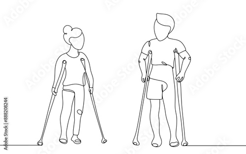 People with a broken leg