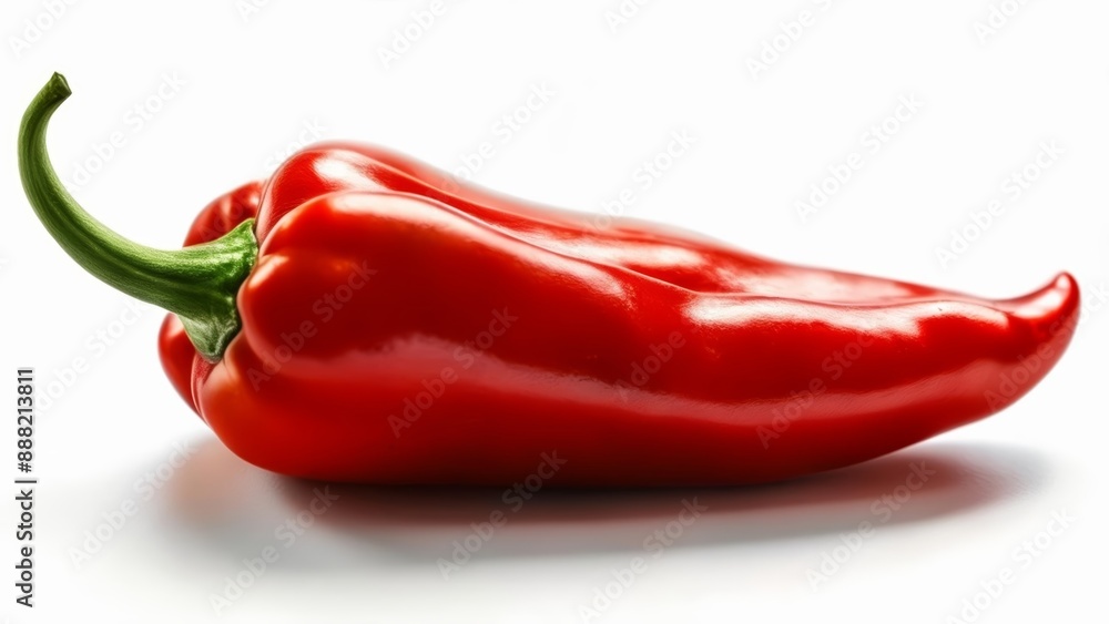 Fresh red chili pepper on white background Fresh red chili pepper on white background