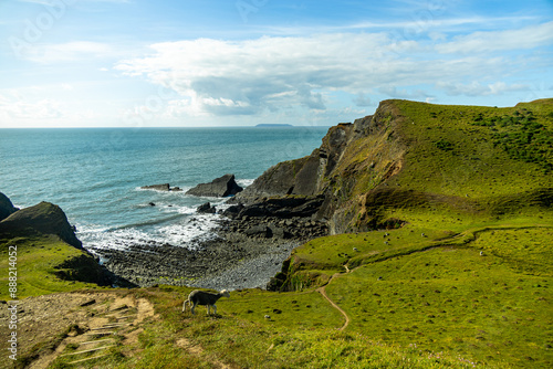 Eine Schöne Wanderung zum Hartland Point mit seinen wunderschönen Leuchturm und eine traumhaften Meerkulisse - Devon - Vereinigtes Königreich photo