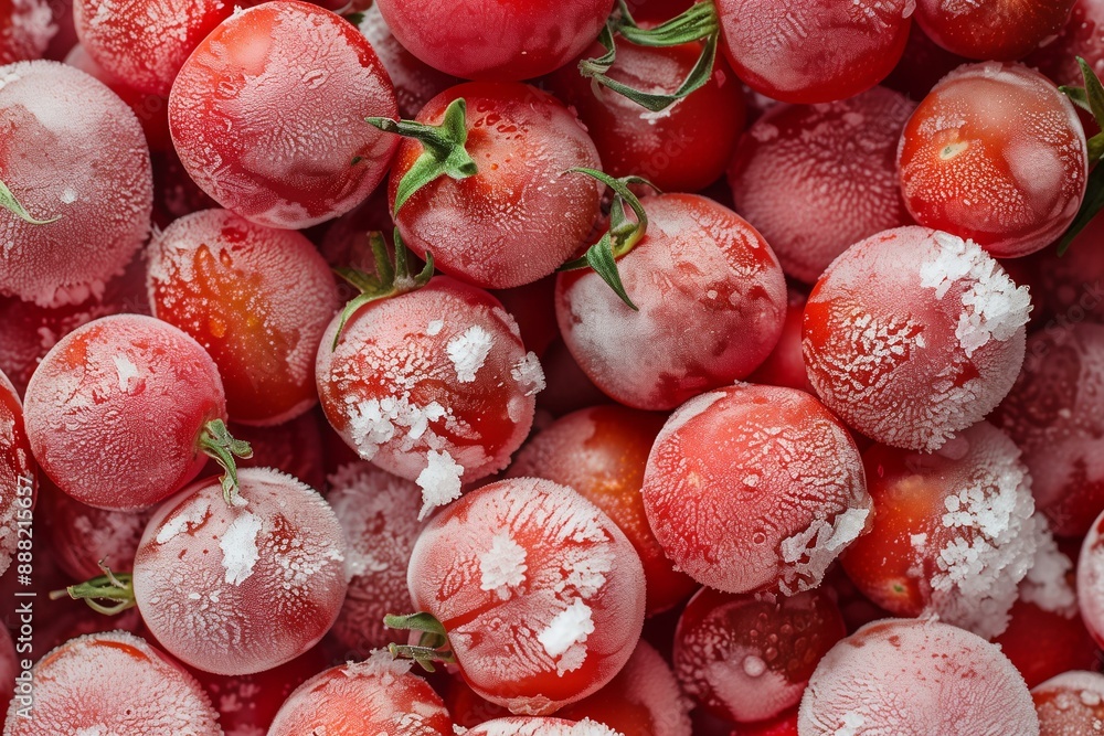 Juicy Frozen Cherry Tomatoes, Ideal for Cooking, Sauces, and Adding a Burst of Flavor to Your Favorite Dishes and Cuisines Juicy Frozen Cherry Tomatoes, Ideal for Cooking, Sauces, and Adding a Burst of Flavor to Your Favorite Dishes and Cuisines