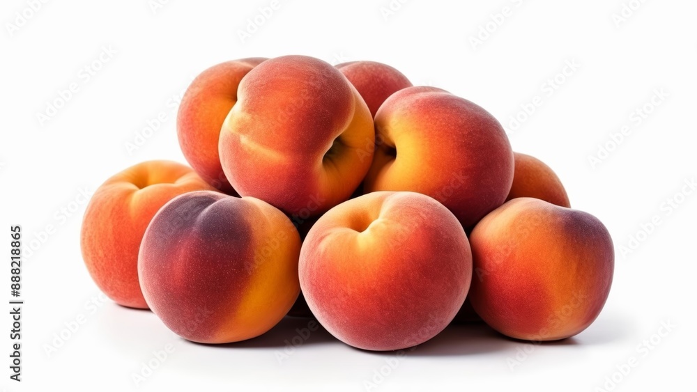 Deliciously ripe peaches ready to be enjoyed Deliciously ripe peaches ready to be enjoyed