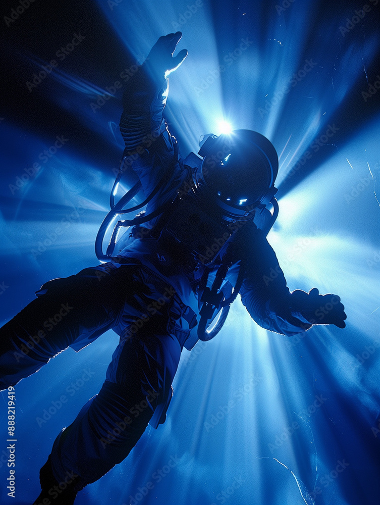 Fototapeta premium Astronaut in space concept