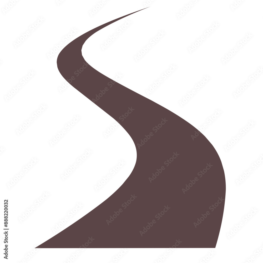 Winding path Illustration Winding path Illustration