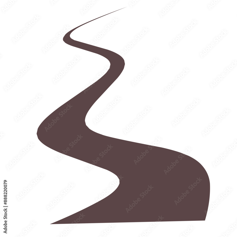 Winding path Illustration Winding path Illustration