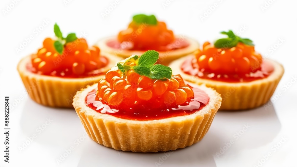 Deliciously tempting raspberry tarts with a twist of mint Deliciously tempting raspberry tarts with a twist of mint