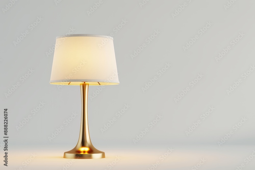 White isolated table lamp White isolated table lamp