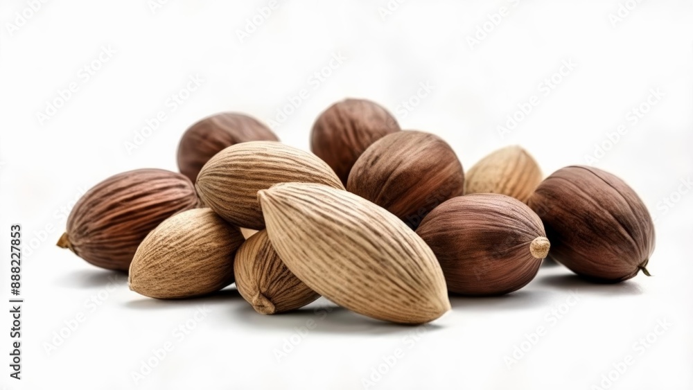 Nutty Delight A collection of almonds in their natural state Nutty Delight A collection of almonds in their natural state