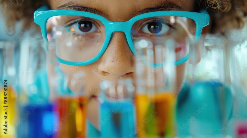 A close-up shot of a laboratory with safety goggles and colorful chemicals in glassware, embodying the meticulous and exciting nature of scientific research and experimentation. A close-up shot of a laboratory with safety goggles and colorful chemicals in glassware, embodying the meticulous and exciting nature of scientific research and experimentation.