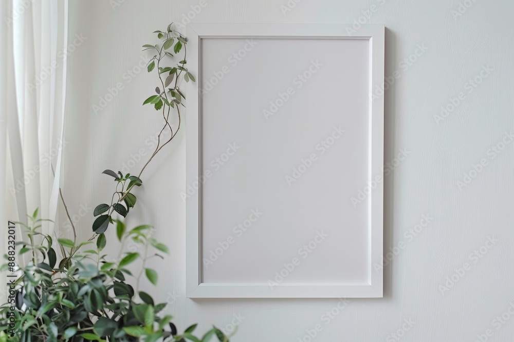 empty frame on white background empty frame on white background