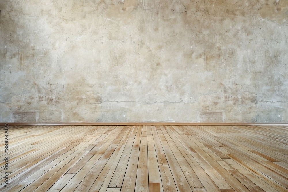 Naklejka premium Empty gallery wall provides a clean slate for text