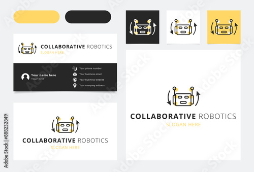 Collaborative robotics company logo featuring rotating robot