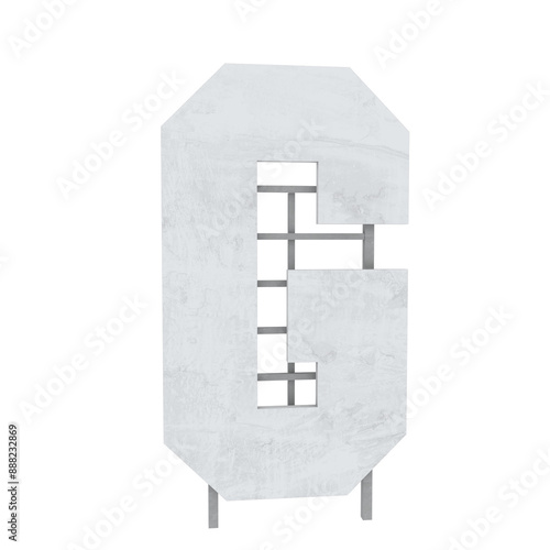 Star Hills sign letters individual 3D illustration