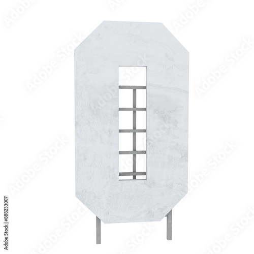 Star Hills sign letters individual 3D illustration