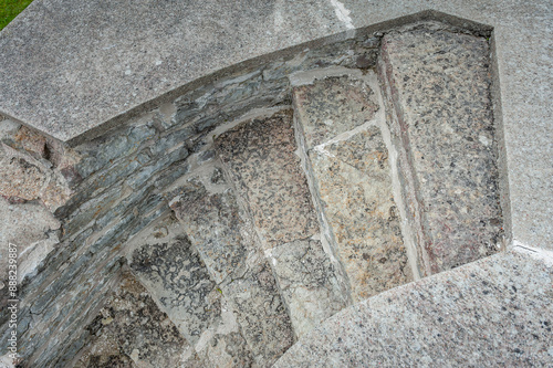 Konstfotografi Old stone steps leading down