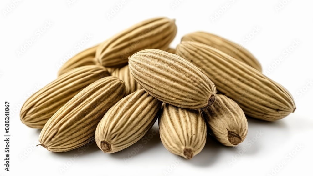 Fototapeta premium A collection of almonds in a pile
