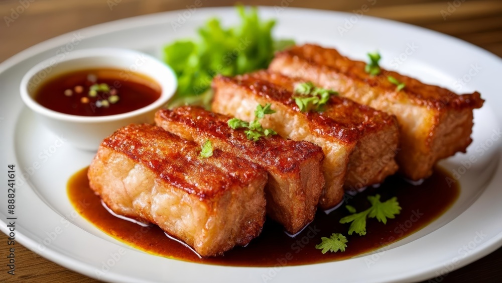 Deliciously grilled meat ready to savor Deliciously grilled meat ready to savor