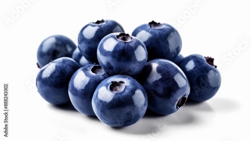  A cluster of fresh blueberries perfect for a healthy snack or recipe