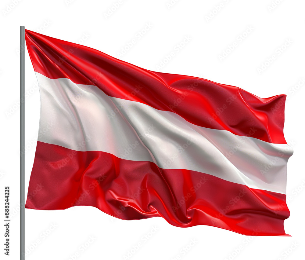 Austria flag isolated on transparent background Austria flag isolated on transparent background