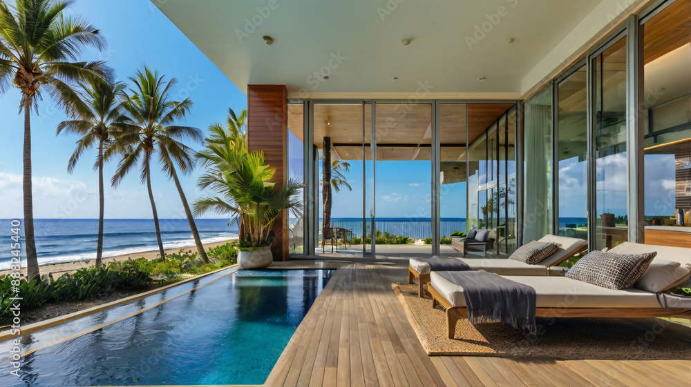 Fototapeta premium Luxurious Modern Hotel Apartment Design