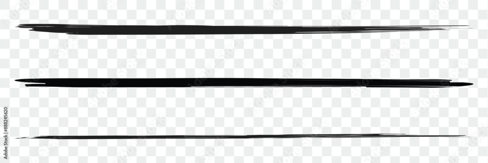 line brush grunge underline shapes